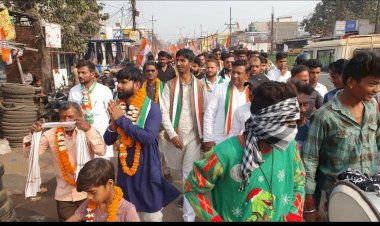प्रदेश युवा कांग्रेस अध्यक्ष कोको पाढ़ी ने नगरीय निकाय चुनाव प्रचार में हजारों की संख्या में युवाओं की फौज उतार कर सबको चौकाया