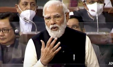 नरेंद्र मोदी लोकसभा में विपक्ष पर बरसे, कांग्रेस के लिए बोले- ''आपने मन बना लिया है 100 साल तक सत्ता में नहीं आना है।''