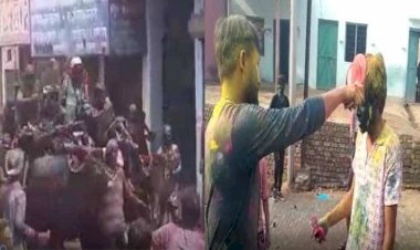 अनोखी परंपरा: मथुरा के इस गांव में एक दूसरे को जूता-चप्पल मार कर खेली जाती है होली